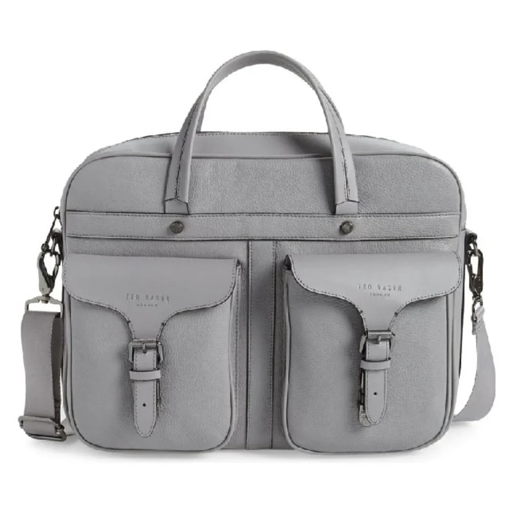 💕TED BAKER LONDON💕 Forsee Leather Briefcase Laptop Bag NWT